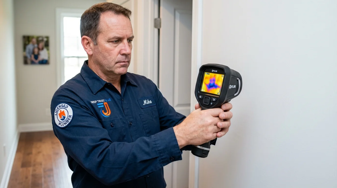 Thermal imaging leak detection by Johns Plumbing LLC in Hamburg